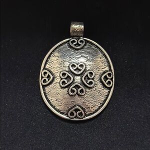 Elegant Sterling Silver 925 hand made Heart Pendant